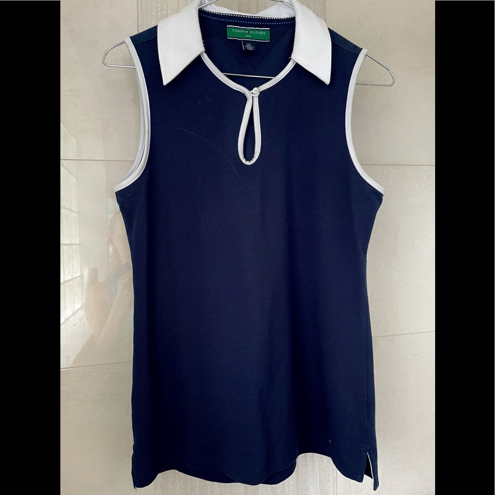 Tommy Hilfiger Ladis Sleeveless Navy Golf Top S/P